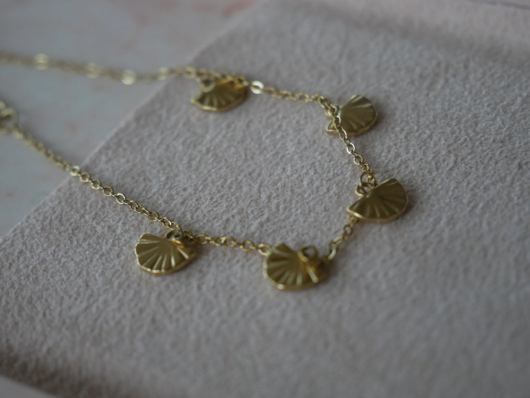 stainless steel armband ginko blaadjes