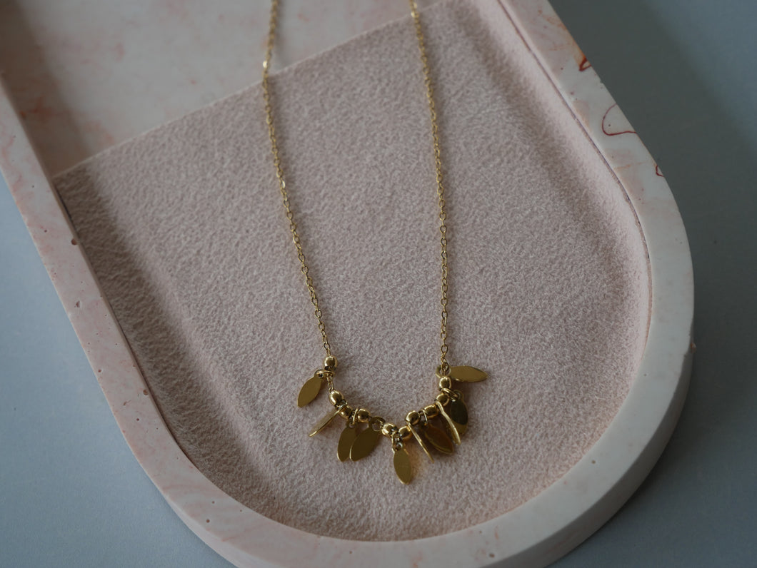 stainless steel ketting leaves