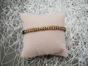sparkling bracelet copper crystal mesh