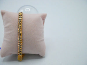 sparkling bracelet crystal mesh goud roze