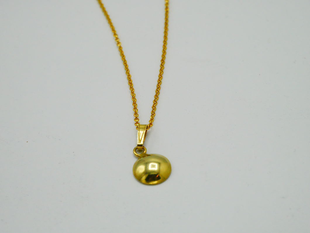 silver goldplated chain round