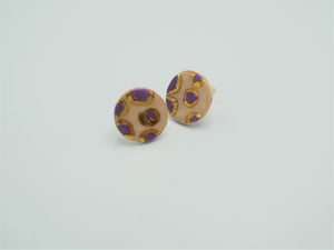 dots of purple oorbel